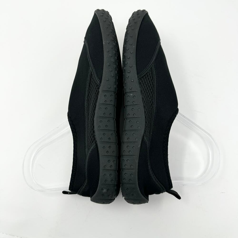 Fantiny Black Mesh Fabric Hook and Loop Closure Water Shoes Women's Size 38 US 8 - Picture 9 of 12